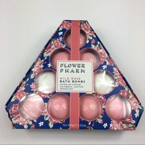 Flower pharm Wild rose bath bomb set of 10